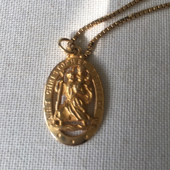 14K Gold St. Christopher Medal - Picture 2 of 4